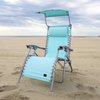 Snow Joe Bliss Hammocks Gravity Free Beach Chair w Pillow  Canopy GBC-026-SG